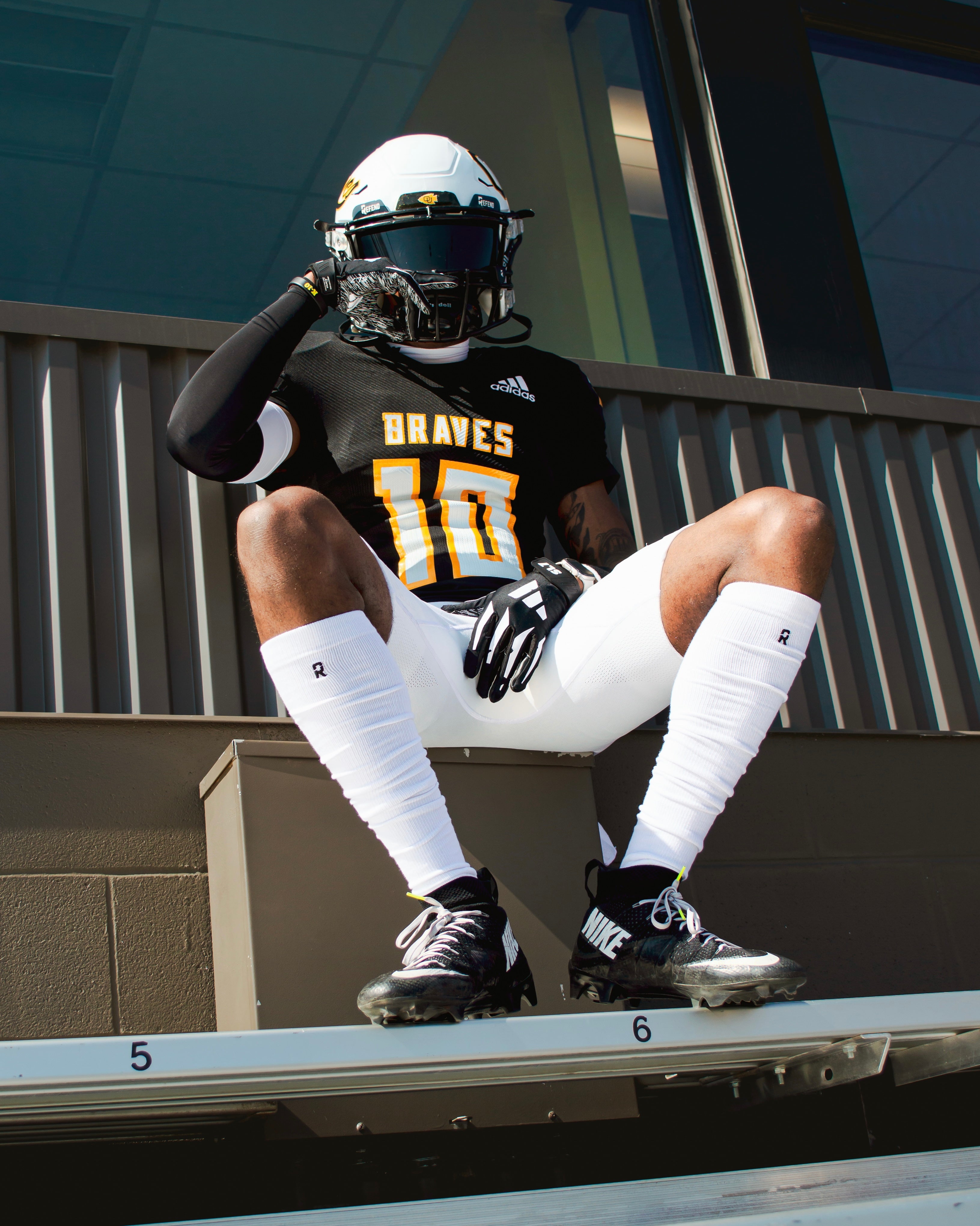 Refend Scrunch Grip Socks White