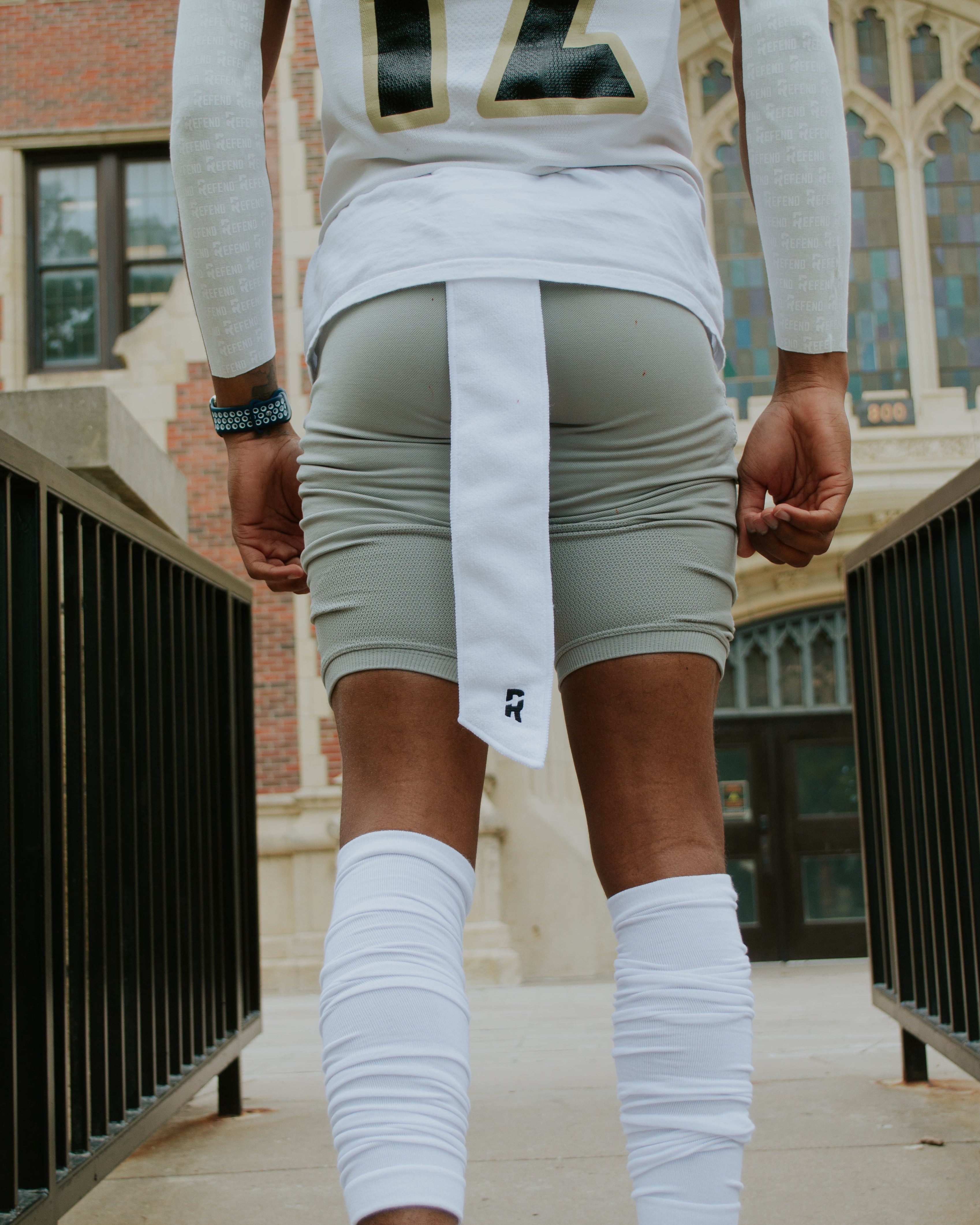 Refend Skinny Streamer Towel White