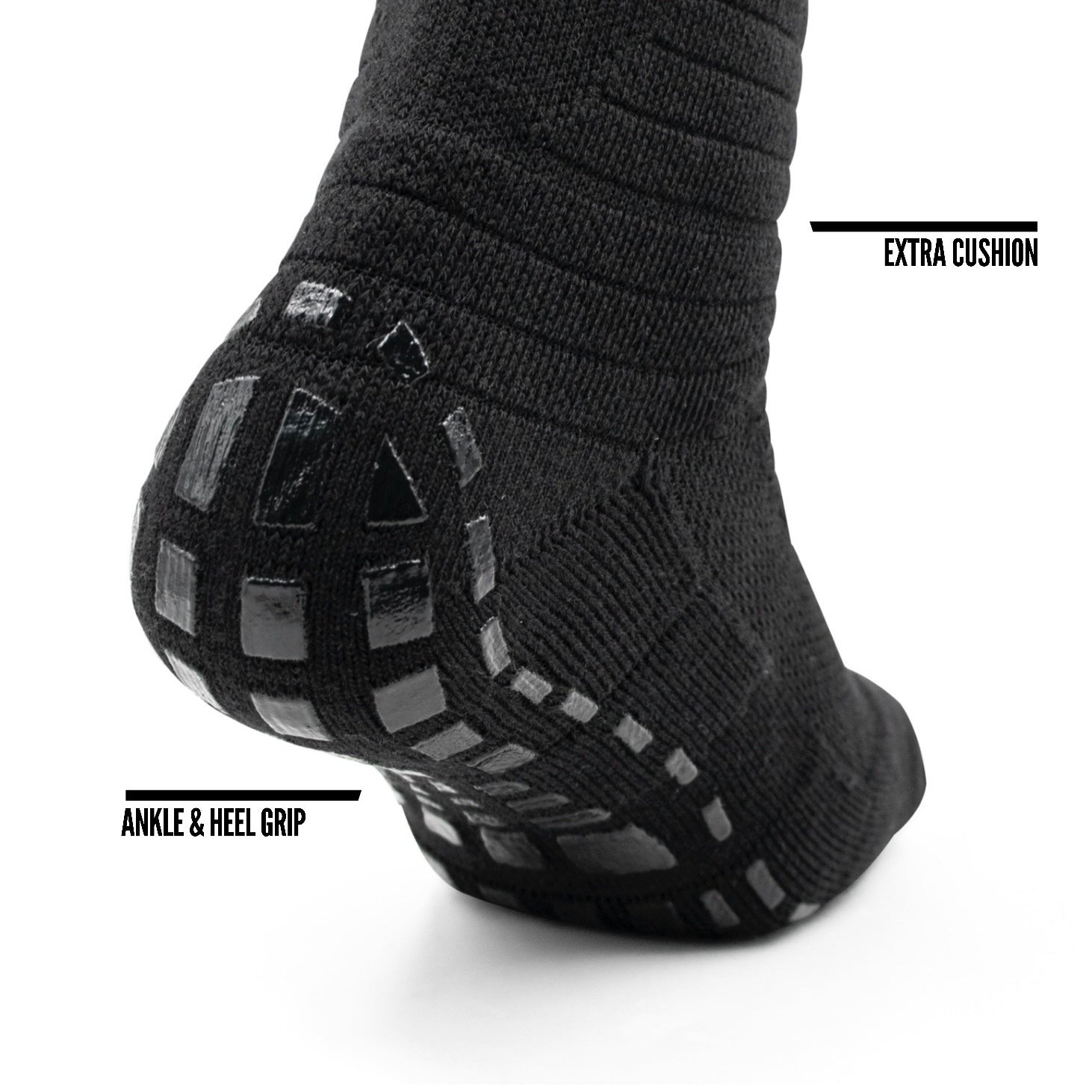 Refend Scrunch Grip Socks Black