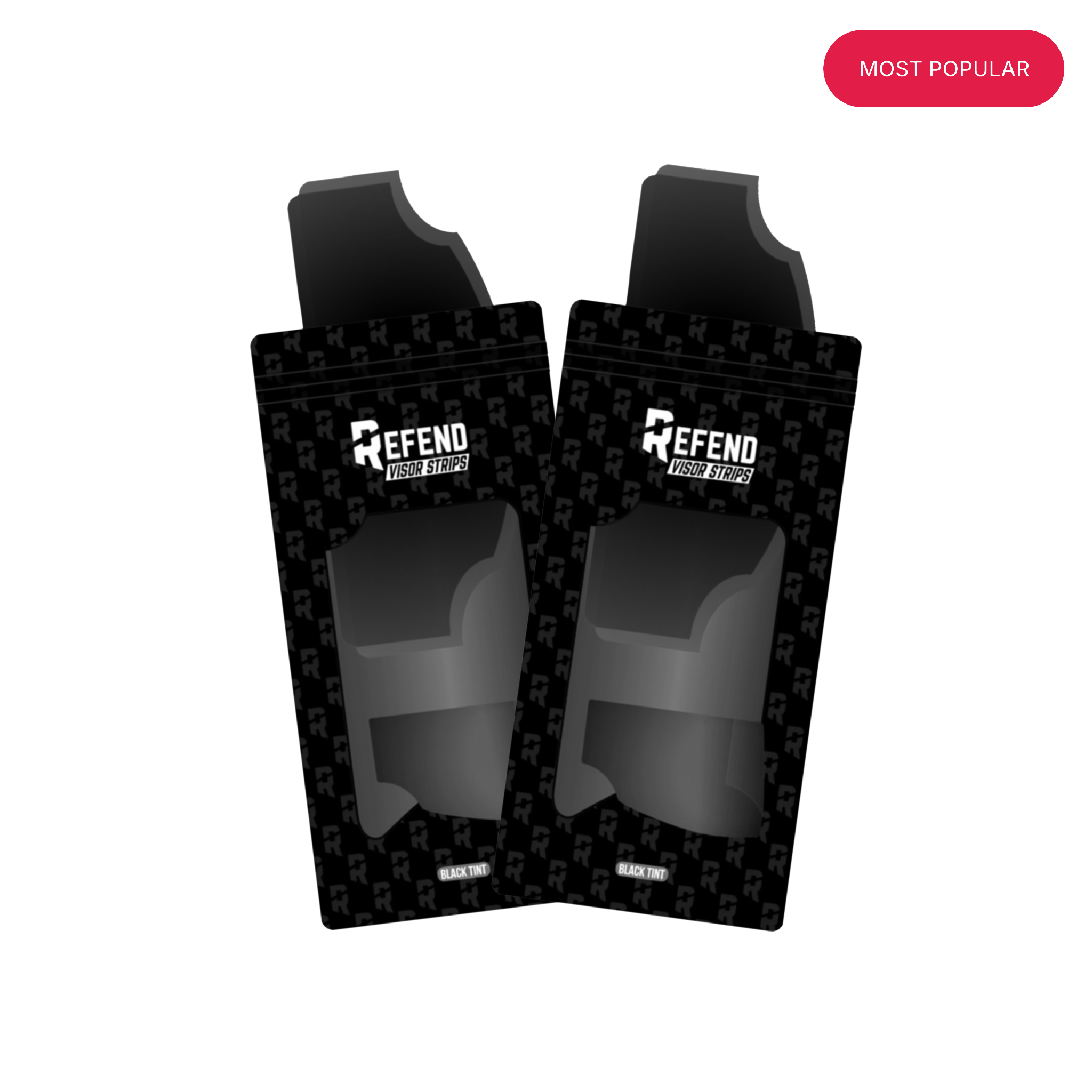 Reusable Tinted Visor Strips (Pair) 2-PACK