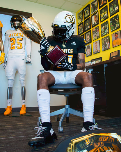 Refend Scrunch Grip Socks White