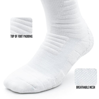 Refend Scrunch Grip Socks White