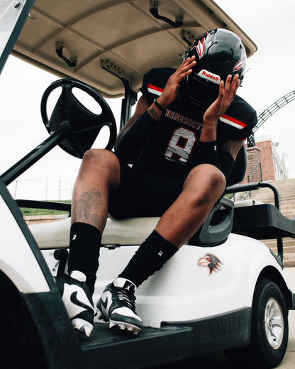 Refend Scrunch Grip Socks Black