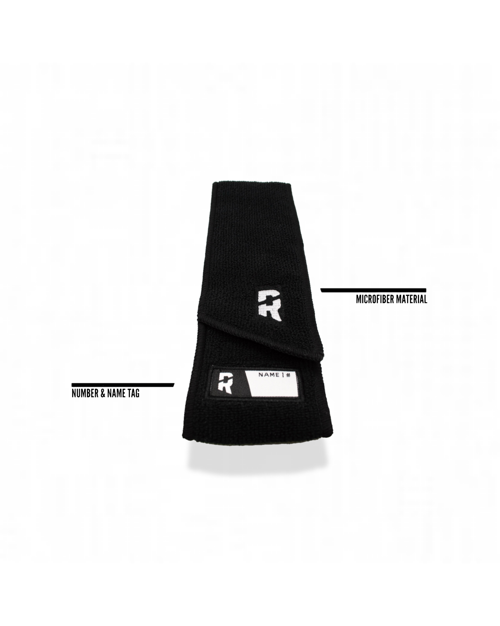 Refend Skinny Streamer Towel Black