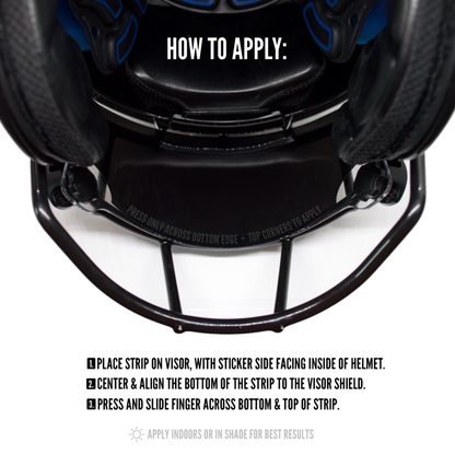Reusable Tinted Visor Strips (Pair)