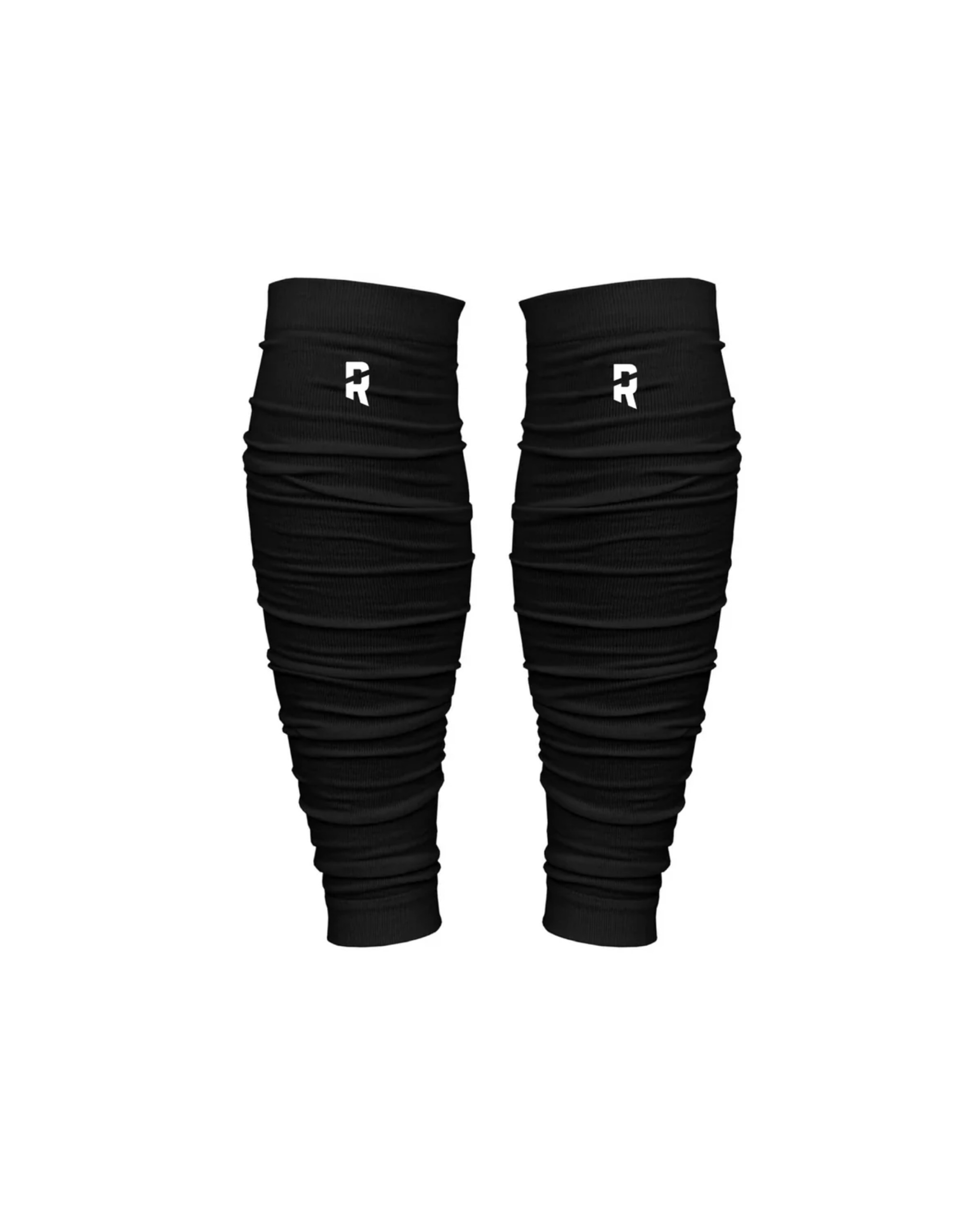 Refend Scrunch Leg Sleeves Black