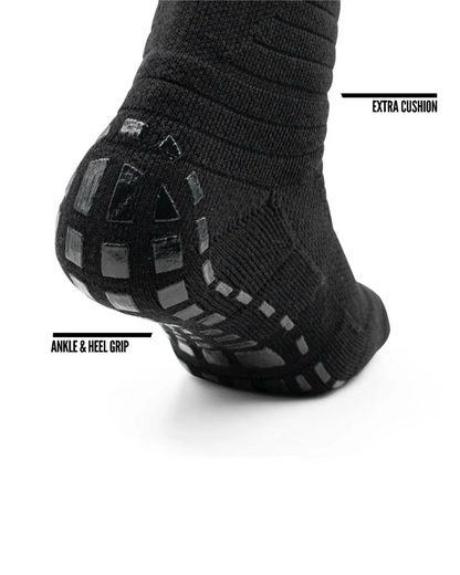 Refend Scrunch Grip Socks Black