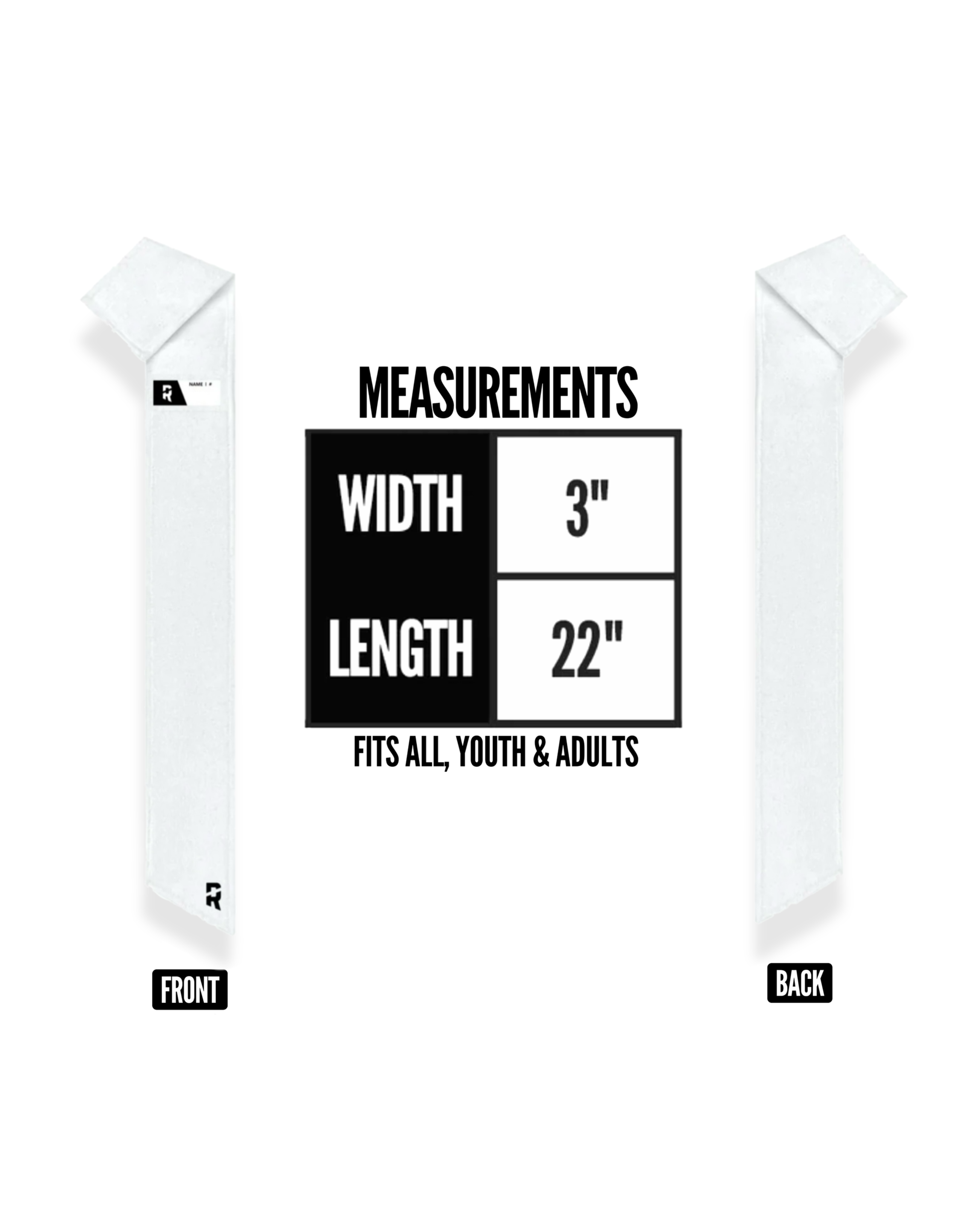 Refend Skinny Streamer Towel White