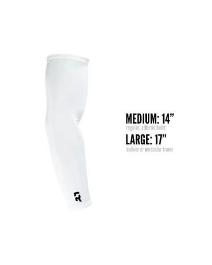 Refend Arm Sleeves (Pair) White