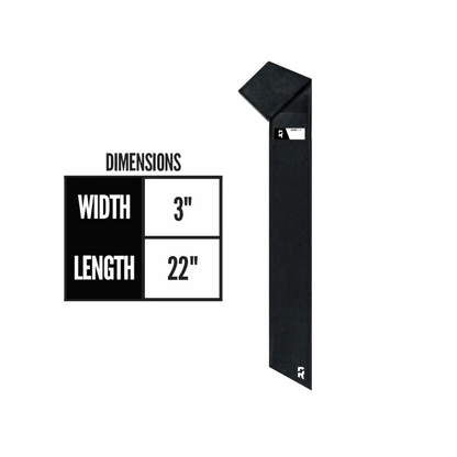 Refend Skinny Streamer Towel Black