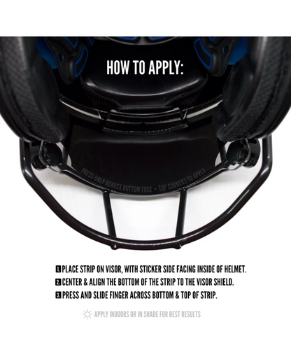 Reusable Tinted Visor Strips (Pair)