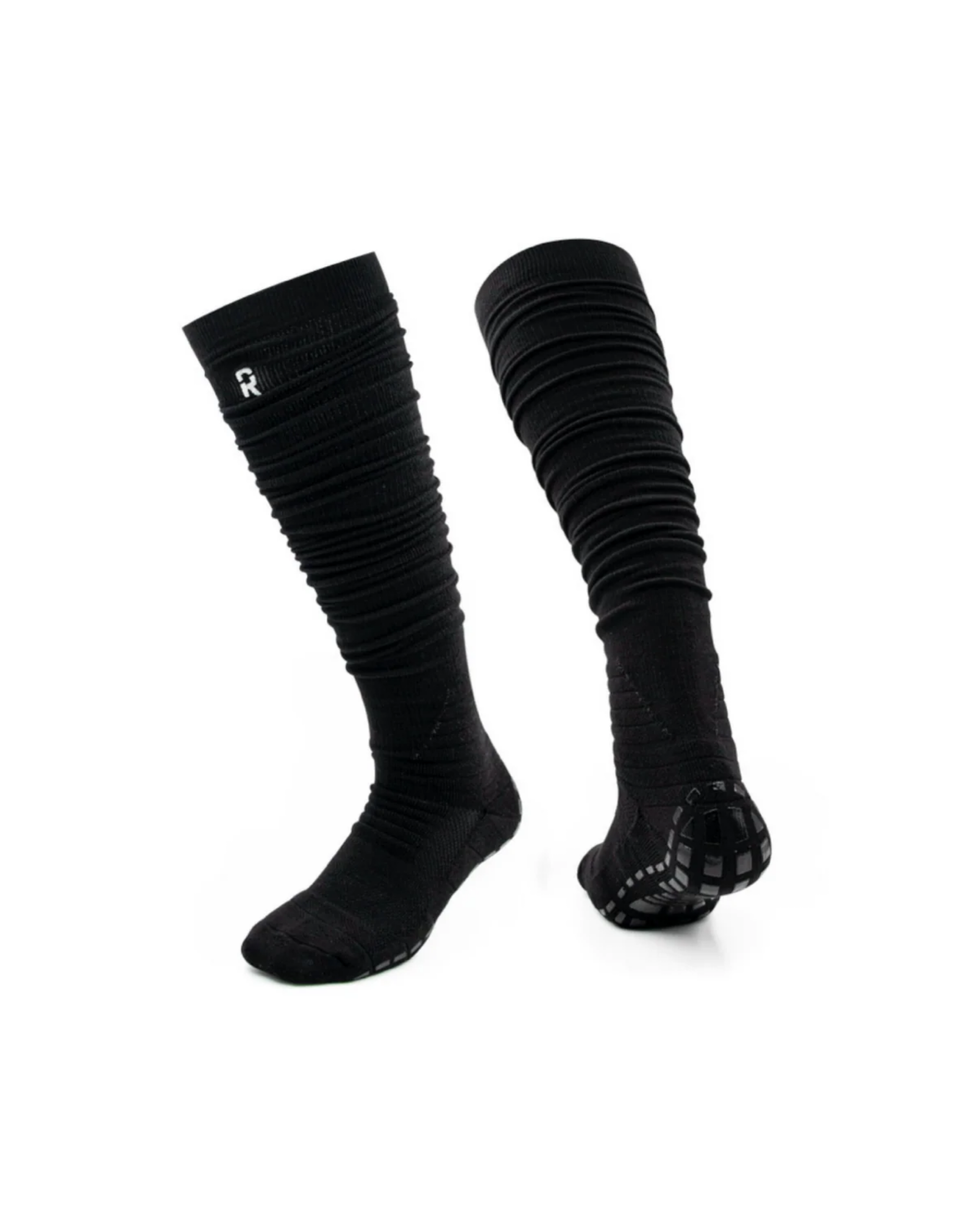 Refend Scrunch Grip Socks White