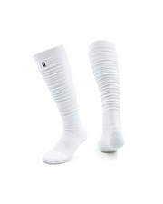 Refend Scrunch Grip Socks White